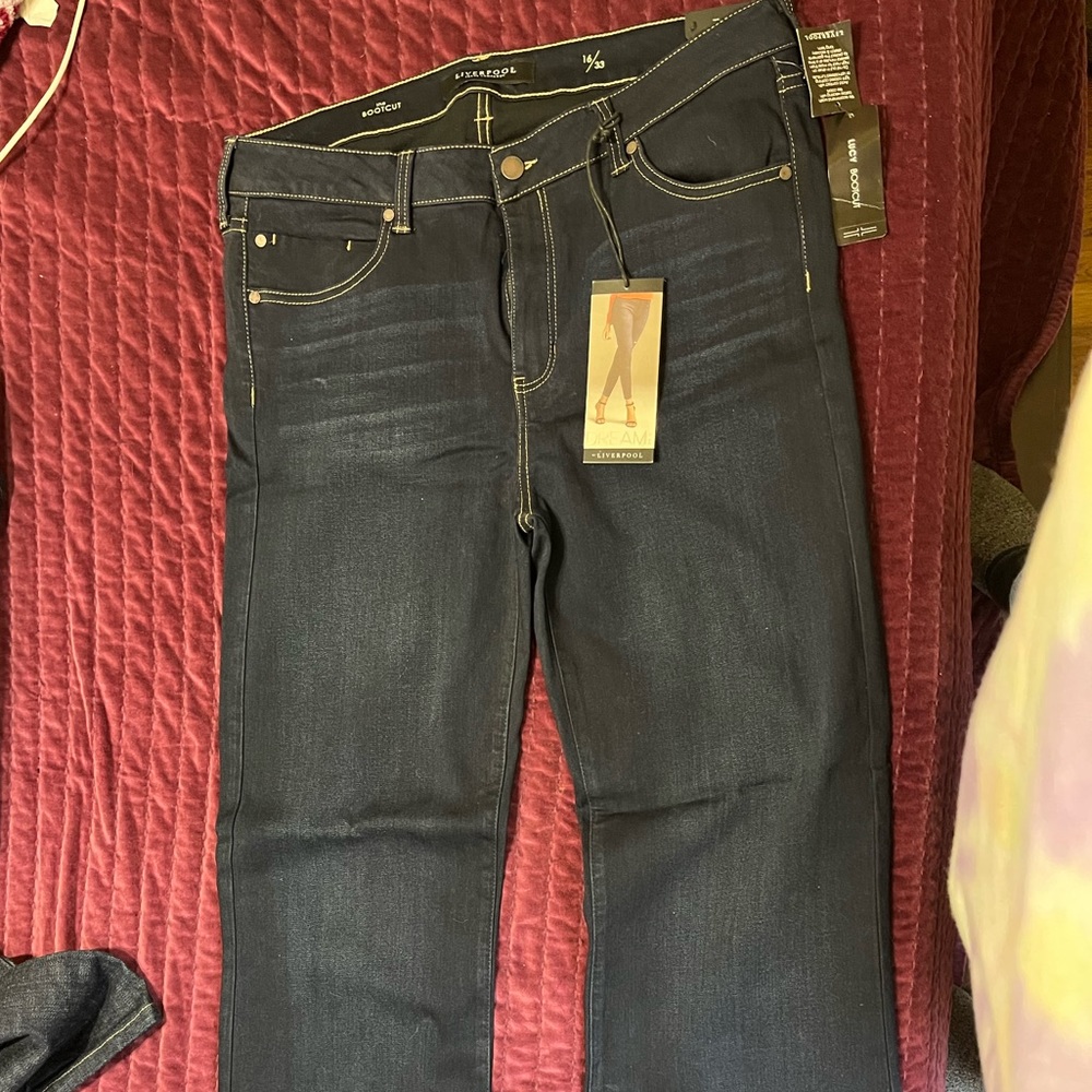 Liverpool Jeans Co. Lucy boot cut jeans; size 16/33; brand new with tags